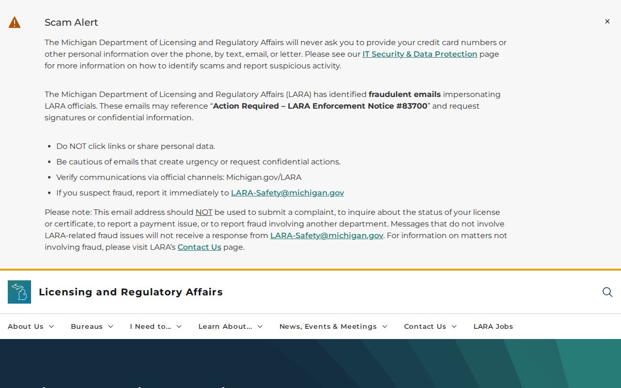 Kent County resident lookup LARA professional license reports